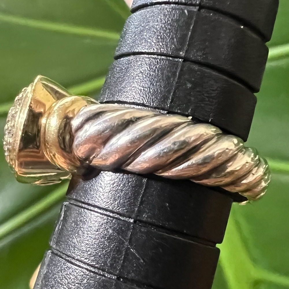 ❤️ David Yurman Noblesse Ring with Diamonds Sz 6 - Picture 5 of 12